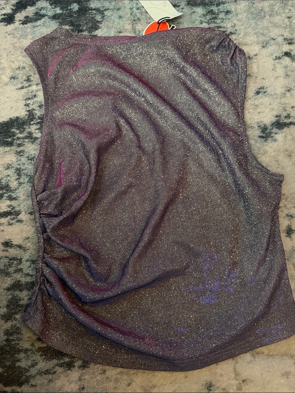 Cider Shimmery Purple Metallic Camisole